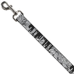 Dog Leash - Doodle1/Paint Drips White/Black