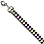 Dog Leash - Mud Flap Girl Diamonds Black/White/Multi Neon