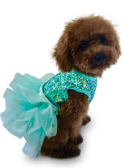 Over the Top Tricolor Sequins Tutu, Seafoam 