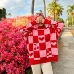 Oversized Human Knitted Love Sweater