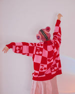 Oversized Human Knitted Love Sweater
