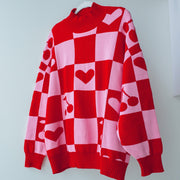 Oversized Human Knitted Love Sweater