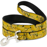 Dog Leash - Vivid Banana Bunches Stacked