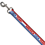Dog Leash - AMERICA, FUCK YEA Red/White/Blue