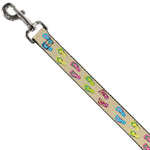 Dog Leash - Tropical Flip Flops Tan/Multi Color