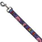 Dog Leash - BING BONG Poses/Candy Purples/Multi Color