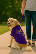 Load image into Gallery viewer, Parisian Pet 'Spoiled Rotten' Dog Shirt – Funny Embroidered T-Shirt for Dogs & Cats, Purple

