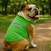 Parisian Pet 'Troublemaker' Dog & Cat T-Shirt – Funny & Comfortable Cotton Shirt, Stylish & Lightweight –Saint Patrick's Day