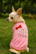 Load image into Gallery viewer, Parisian Pet 'Big Sister' Trendy Dog Apparel – Breathable Embroidered Pet Wear for Dogs & Cats, Pink
