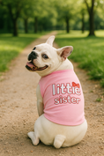 Load image into Gallery viewer, Parisian Pet 'Little Sister' Pet Shirt - Cute Dog Fashion Shirt for Dogs & Cats, Pink
