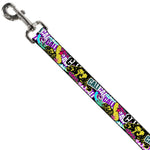 Dog Leash - Cali Bear/CALI Graffiti/Pot Leaves Black/Multi Color