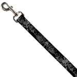Dog Leash - Skull & Dagger w/Filigree Black/Gray