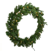 Kurt Adler 30-Inch Pre-Lit Clear Jackson Pine Wreath