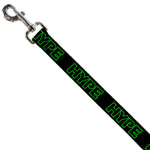 Dog Leash - HYPE Outline Black/Neon Green