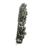 Kurt Adler 18-Inch Battery-Operated Pre-Lit Warm White LED Snow Pine Wreath