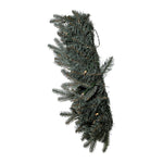 Kurt Adler 24-Inch Battery-Operated Pre-Lit Warm White LED Blue Spruce Wreath