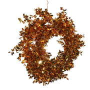 Kurt Adler 24-Inch Pre-Lit Gold Foil Wreath