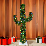 Kurt Adler 4-Foot 100-Light Multicolored C7 LED Cactus