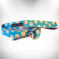 Load image into Gallery viewer, Polka Dot Dog Collars, Leads, and Bows - Tan Dots - 2 Styles
