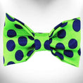 Load image into Gallery viewer, Polka Dot Dog Collars, Leads, and Bows - Neon - 4 Styles
