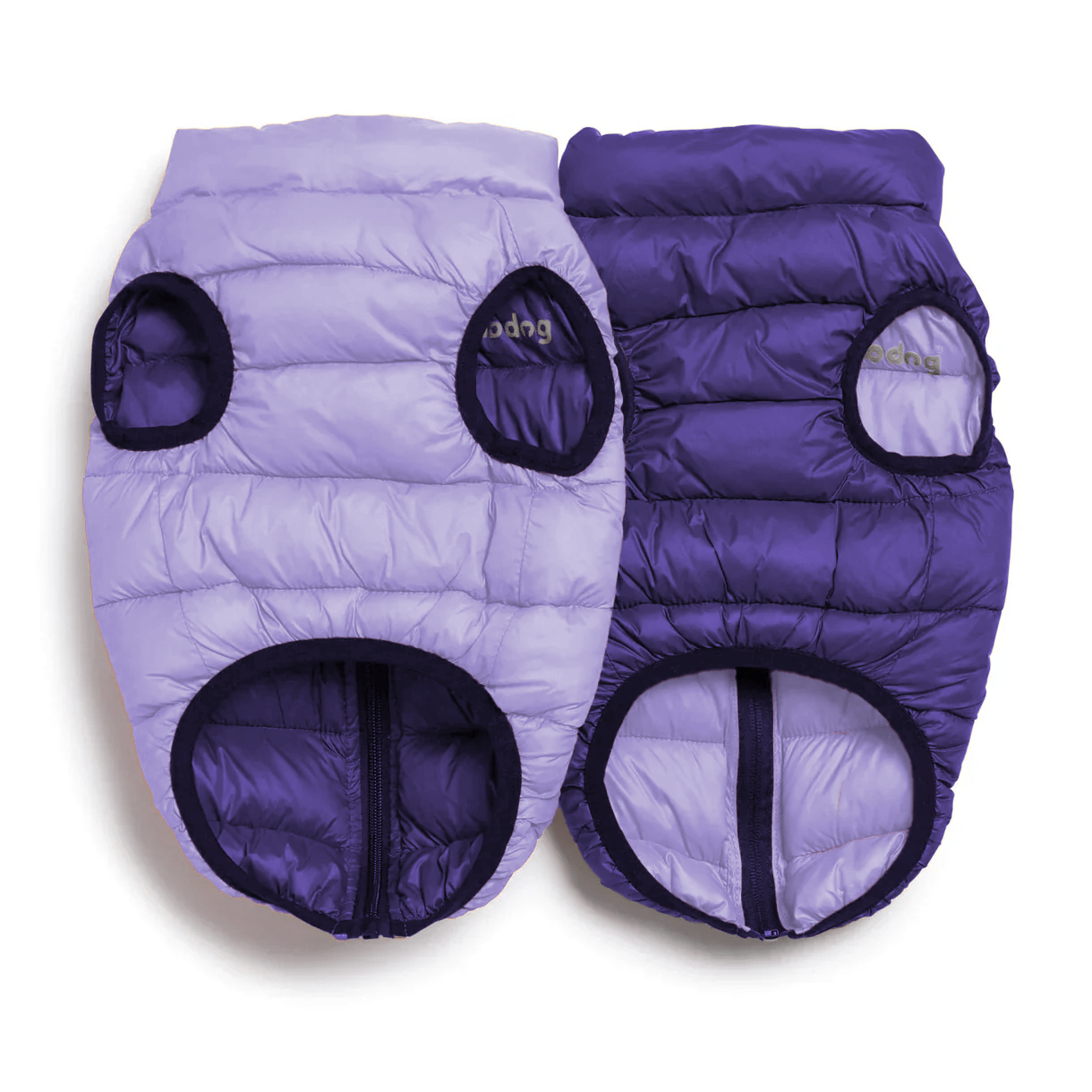 Lilac/Grape Pack N' Go Reversible Puffer - Southlake Paws