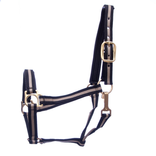 Jeffers Padded Nylon Horse Halter with Throat Snap