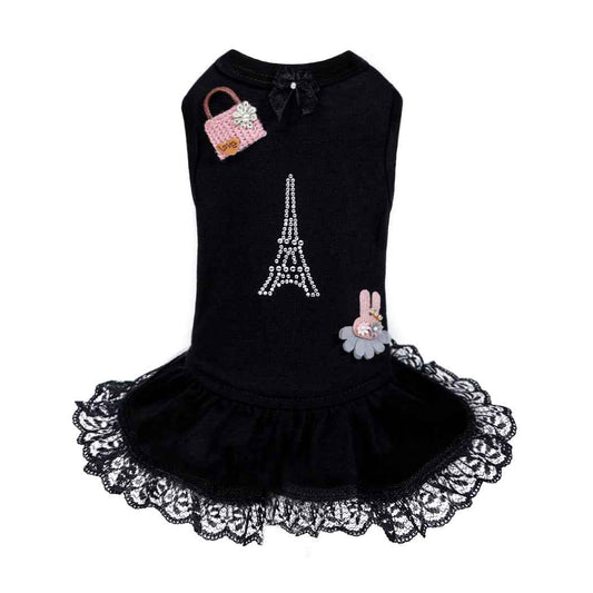Hello Doggie Paris Dog Cotton Dress