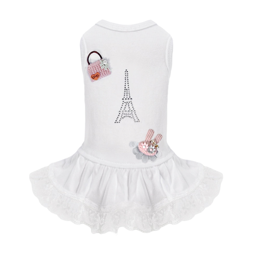 Paris Dog Cotton Dress - Designer Dog Clothes from Southlake Paws