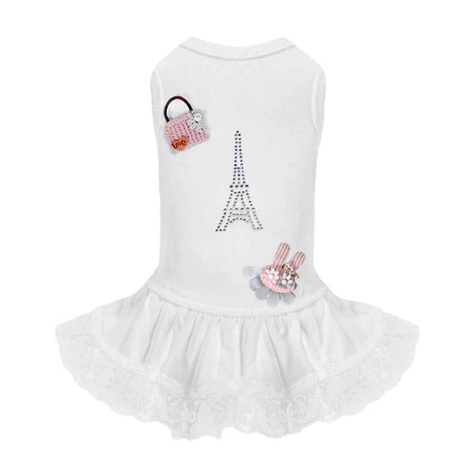 Hello Doggie Paris Dog Cotton Dress