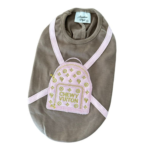 Chewy Vuitton Embroidered Dog T-Shirt - Southlake Paws