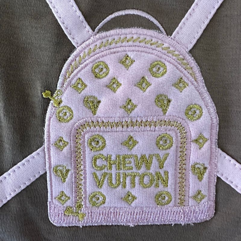 Chewy Vuitton Embroidered Dog T-Shirt - Southlake Paws