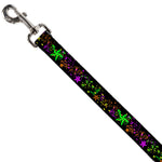Dog Leash - Nautical Star Splatter Black/Neon