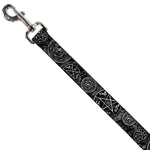 Dog Leash - Supernatural Devil's Trap Pentagrams Grays/Black/White