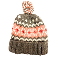 Load image into Gallery viewer, Peach Fair Isle Ski Hat
