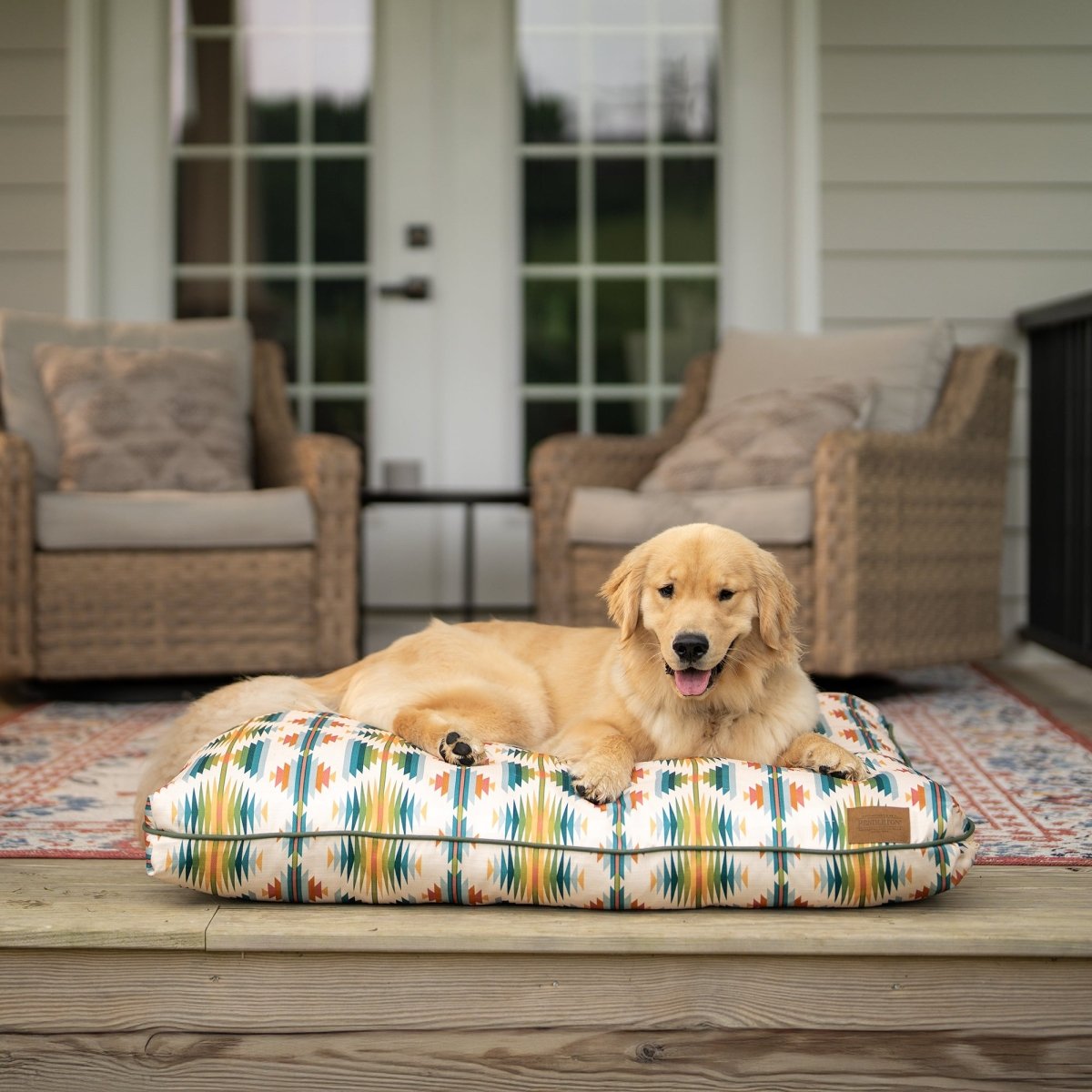 Pendleton All Season Pet Napper - Dog Bed - Medium - Cowboy Plains