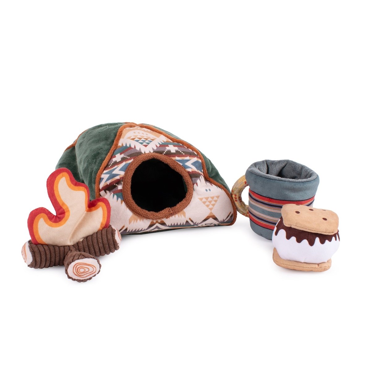 Pendleton Camp Discovery Tent Set Dog Plush Toy - Default Title