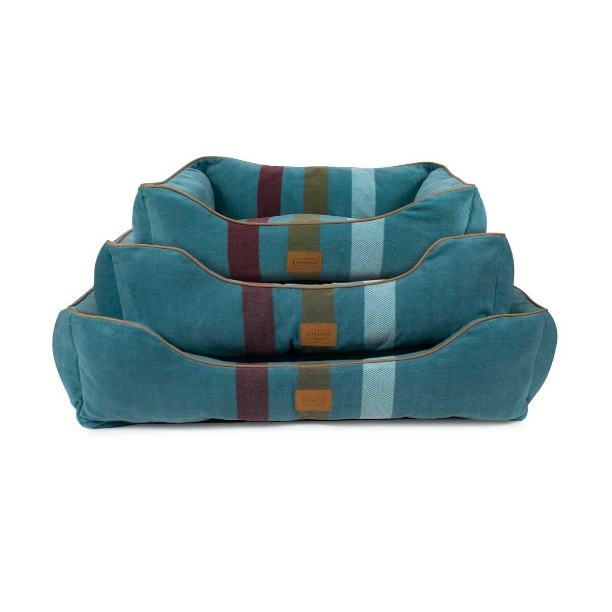 Pendleton Classic Kuddler - Bolster Dog Bed - Medium - 100% Recycled Polyester Fiber Fill