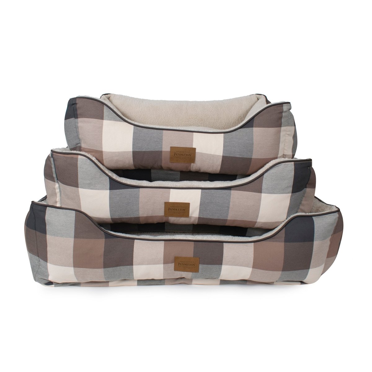 Pendleton Plaid Cozy Kuddler - Bolster Dog Bed