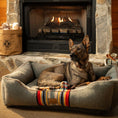 Load image into Gallery viewer, Pendleton Vintage Camp Kuddler - Bolster Dog Bed - Vintage Camp Heather Green - X-Small
