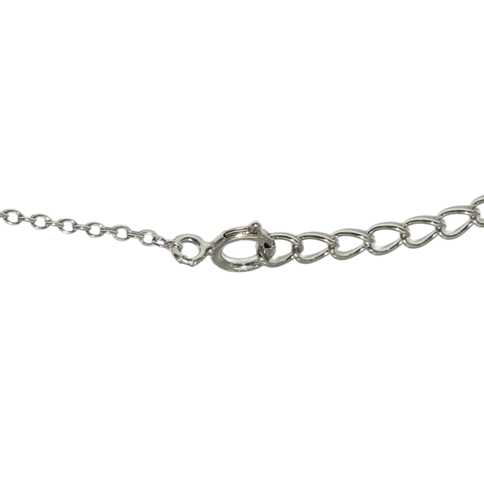Black Cat Silver Chain Necklace featuring a sleek silver chain with a secure clasp and adjustable links.