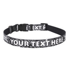 Personalized Bandana Black Dog Collar