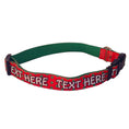 Load image into Gallery viewer, Personalized Christmas Polka Dot Dog Collar
