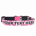 Load image into Gallery viewer, Personalized Island Floral Pink Dog Collar
