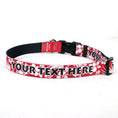 Load image into Gallery viewer, Personalized Aloha Red Dog Collar
