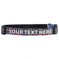 Load image into Gallery viewer, Personalized Tartan Plaid Blue Dog Collar
