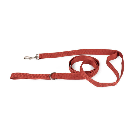 Pet Leash- Checkered Wave - Wavy Red
