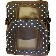 Pet Life ® '360° Vista View' Zippered Soft Folding Collapsible Durable Metal Framed Pet Dog Crate House Carrier