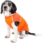 Pet Life ® Active 'Aero-Pawlse' Quick-Dry and 4-Way-Stretch Yoga Fitness Dog T-Shirt Tank Top