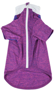 Pet Life ® Active 'Chewitt Wagassy' 4-Way-Stretch Yoga Fitness Long-Sleeve Dog T-Shirt