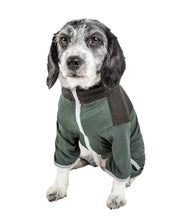 Pet Life ®  Active 'Embarker' 4-Way Stretch Fitness Yoga Full Body Dog Tracksuit